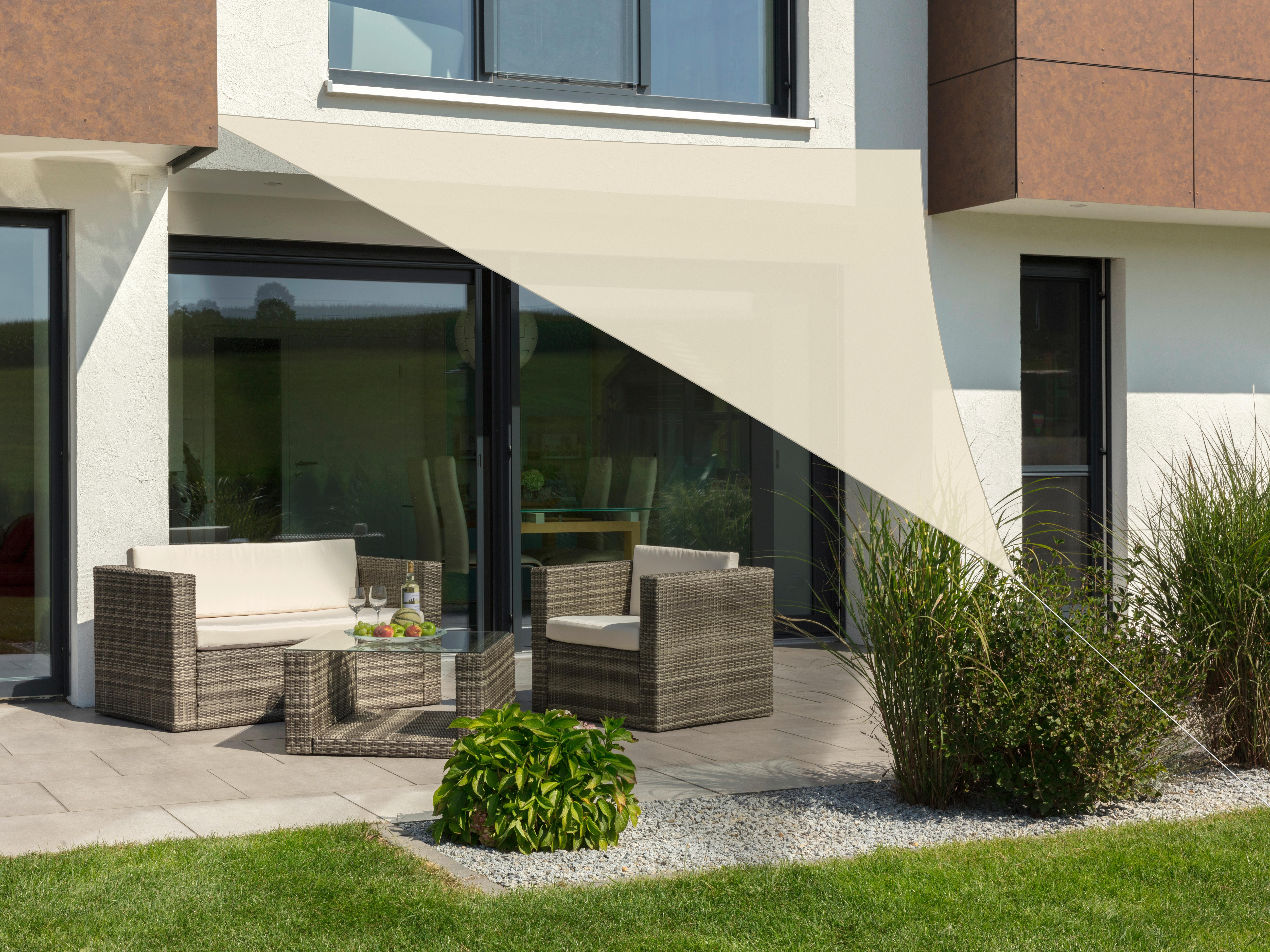 Sonnensegel Teneriffa ca.500x0,5x500cm Naturfarben - Naturfarben, Basics, Textil (500/0,5/500cm) - Schneider