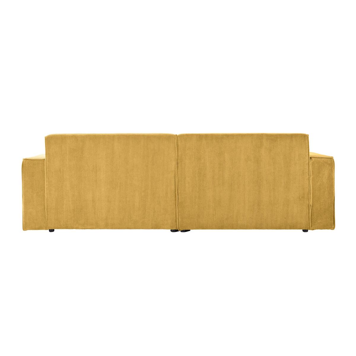 Wohnlandschaft Loft Senfgelb - Senfgelb/Schwarz, MODERN, Kunststoff/Textil (172/75/265cm) - Mömax