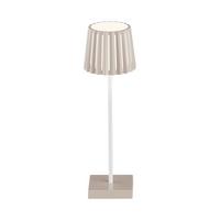 Außenleuchte Plisi Cappuccino max. 2 Watt - Weiß/Cappuccino, MODERN, Kunststoff/Metall (10/28cm) - Mömax