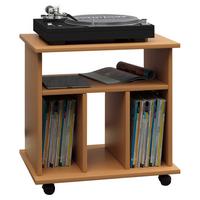 Schallplattenregal Retal ca.60x59x45cm Buchefarben - Buchefarben, Basics, Holzwerkstoff (60/59/45cm) - MID.YOU