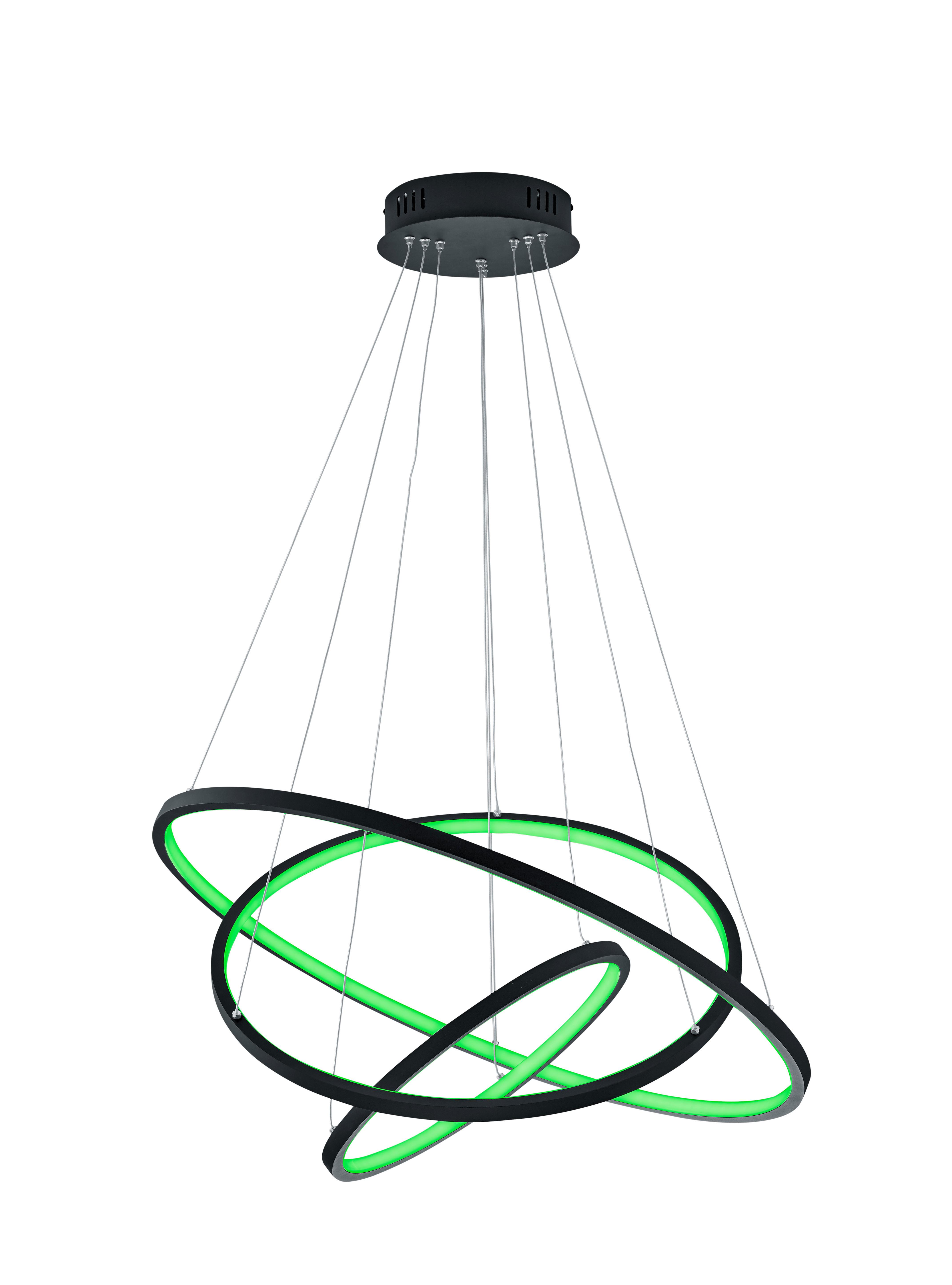 LED-Hängeleuchte Aaron Anthrazit max. 80 Watt - Anthrazit, Basics, Metall (80/150cm) - Trio Leuchten