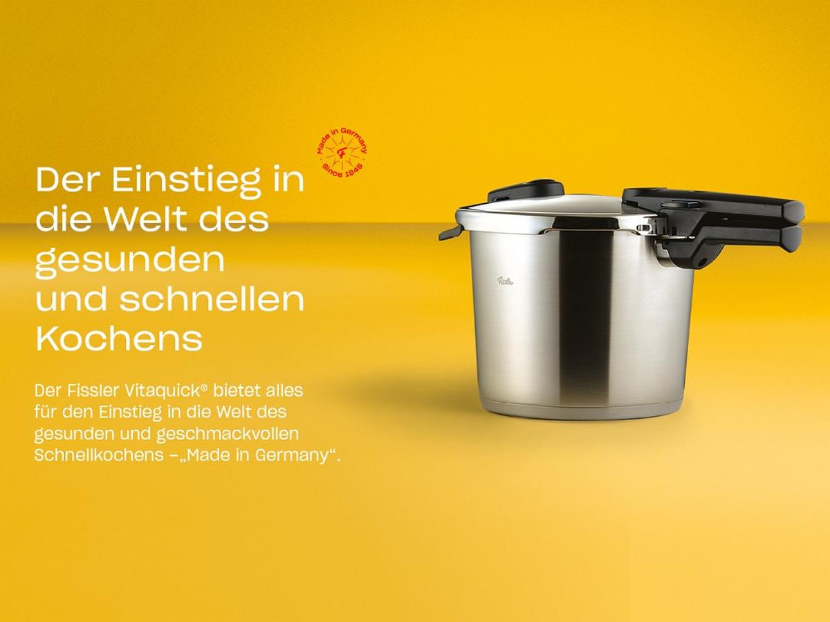 SZYBKOWAR 600-410-03-000/0 FISSLER - kolor srebrny, Basics, metal (22cm) - Fissler