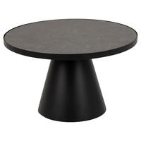 STOLIK KAWOWY SOLI - czarny, Konventionell, metal/szkło (66/66/40cm) - MID.YOU