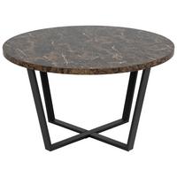 STOLIK KAWOWY AMBLE - czarny/brązowy, Trend, materiał drewnopochodny/metal (77/77/44cm) - MID.YOU