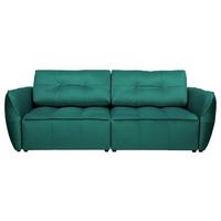 Schlafsofa Bombei in Grün - Schwarz/Grau, MODERN, Holz/Holzwerkstoff (243/94/125cm) - Premium Living