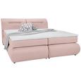 Boxspringbett Altrosa 180x200cm - Altrosa/Schwarz, Kunststoff/Textil (240/190/100cm) - PREMIUM LIVING