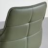 STOL MED ARMSTÖD VINCENT - grön/svart, Modern, metall/läder (58/87/63cm) - Premium Living