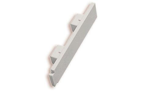Végzáró 2db 7cm - fehér, műanyag (7cm)