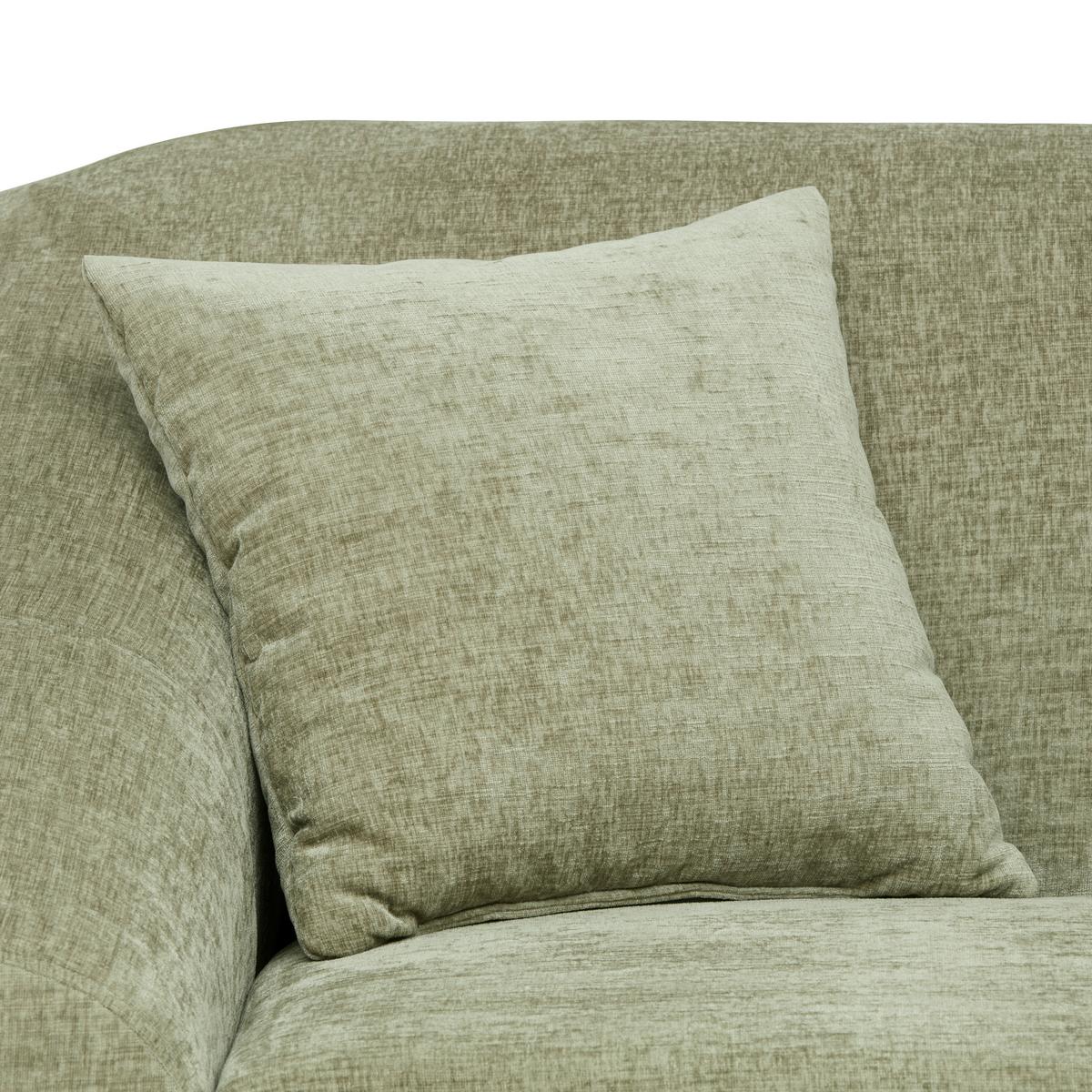 Megasofa Buckley Grün - Schwarz/Grün, MODERN, Holz/Textil (225/75/102cm) - Premium Living