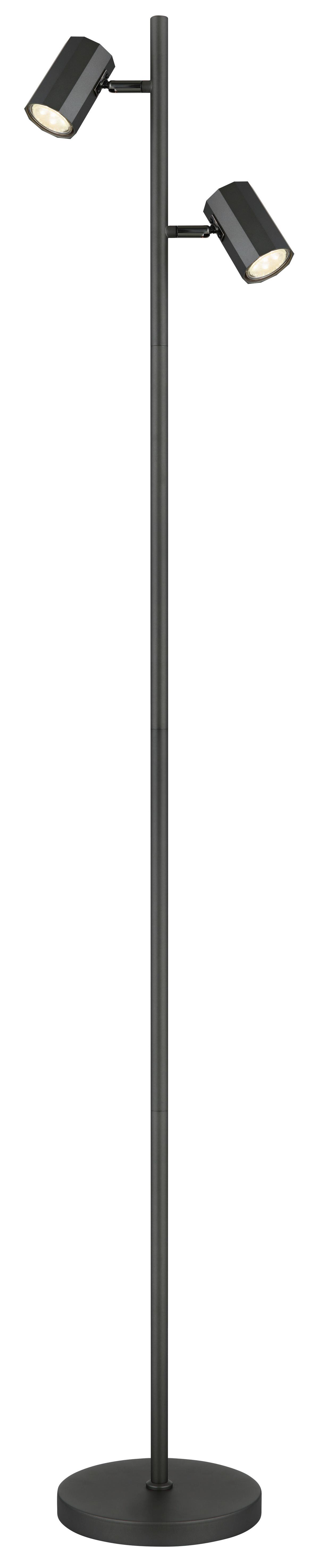 STEHLEUCHTE 57918S - Grau, Design, Metall (27/22/158cm) - Globo