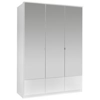 Ormar S Klasičnm Vratima Imago - bijela/boje aluminija, Konvencionalno, staklo/drvni materijal (135/199/58cm) - Modern Living