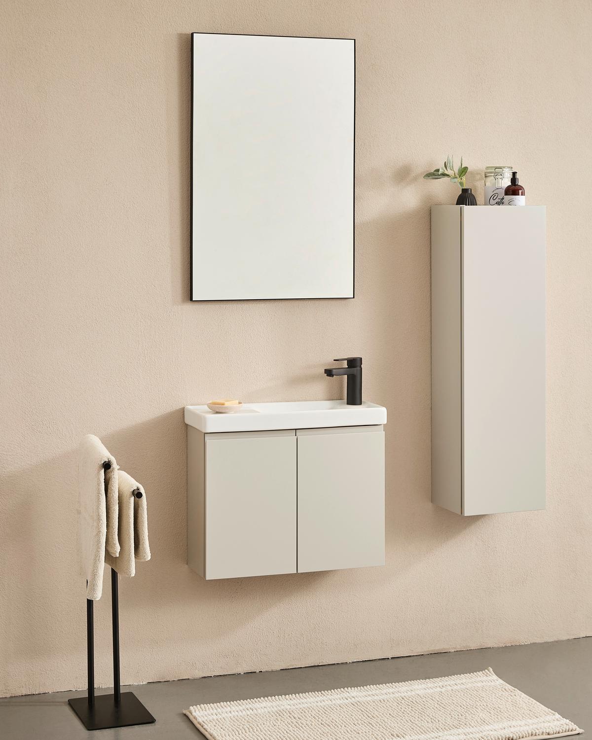 KOMODA WYSOKA COAST - kaszmir, Modern, materiał drewnopochodny (30/100/25cm) - MID.YOU