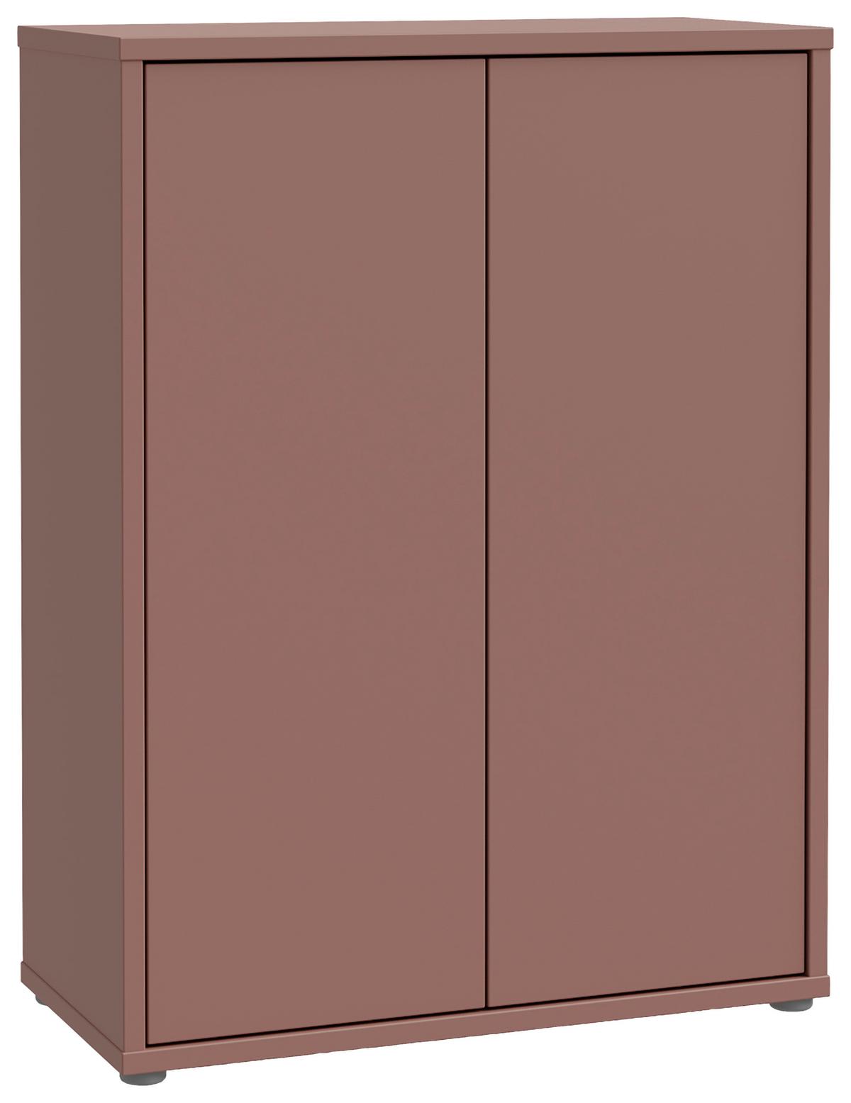 Dulap pentru pantofi ALICE - teracotă, Modern, material pe bază de lemn (74,5/99,1/34,9cm) - Modern Living