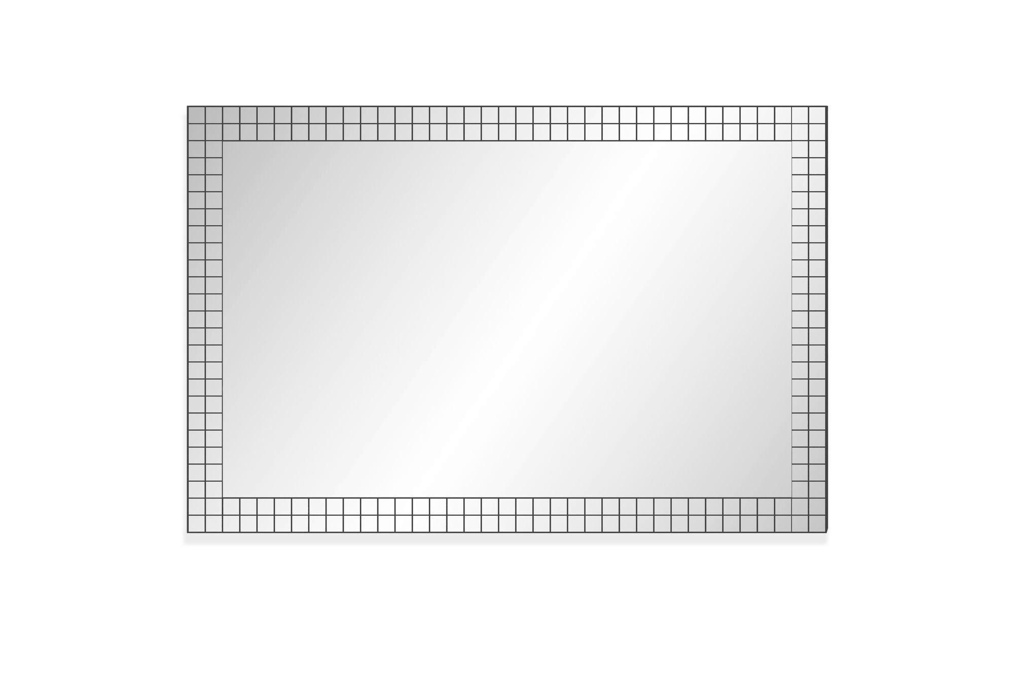 Wandspiegel Wl7.474 - Schwarz, Design, Glas/Holzwerkstoff (60/90/2cm) - Livetastic