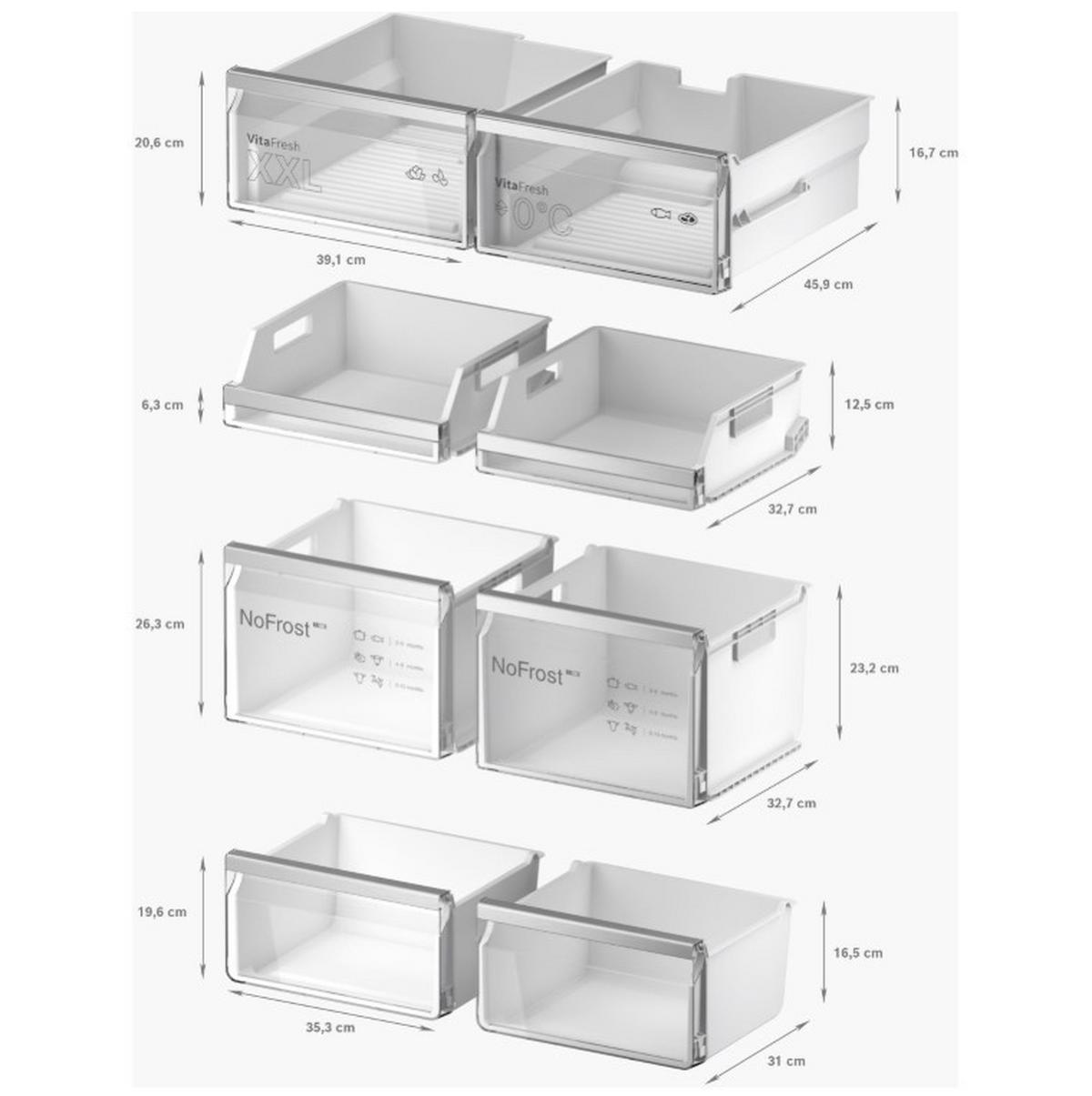 Kühl-Gefrier-Kombination KFI96AXEA - Schwarz, MODERN (90,5/183/73,1cm) - Bosch