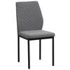 Stuhl Mia in Grau - Schwarz/Grau, Basics, Textil/Metall (44/90/56cm) - Based