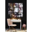 Stuhl in Rosa aus Samt - Goldfarben/Rosa, LIFESTYLE, Textil/Metall (44/89/62cm) - Premium Living Stuhl in Rosa aus Samt - Goldfarben/Rosa, LIFESTYLE, Textil/Metall (44/89/62cm) - Premium Living