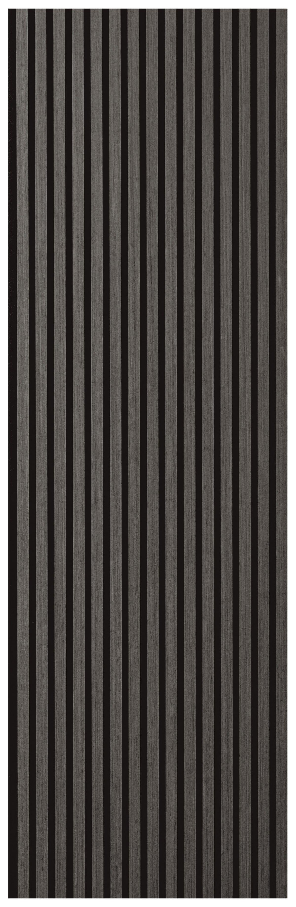 Akustikpaneel Eiche/Schwarz - Eichefarben/Schwarz, Basics, Holz/Holzwerkstoff (56/244/1.8cm) - Novel