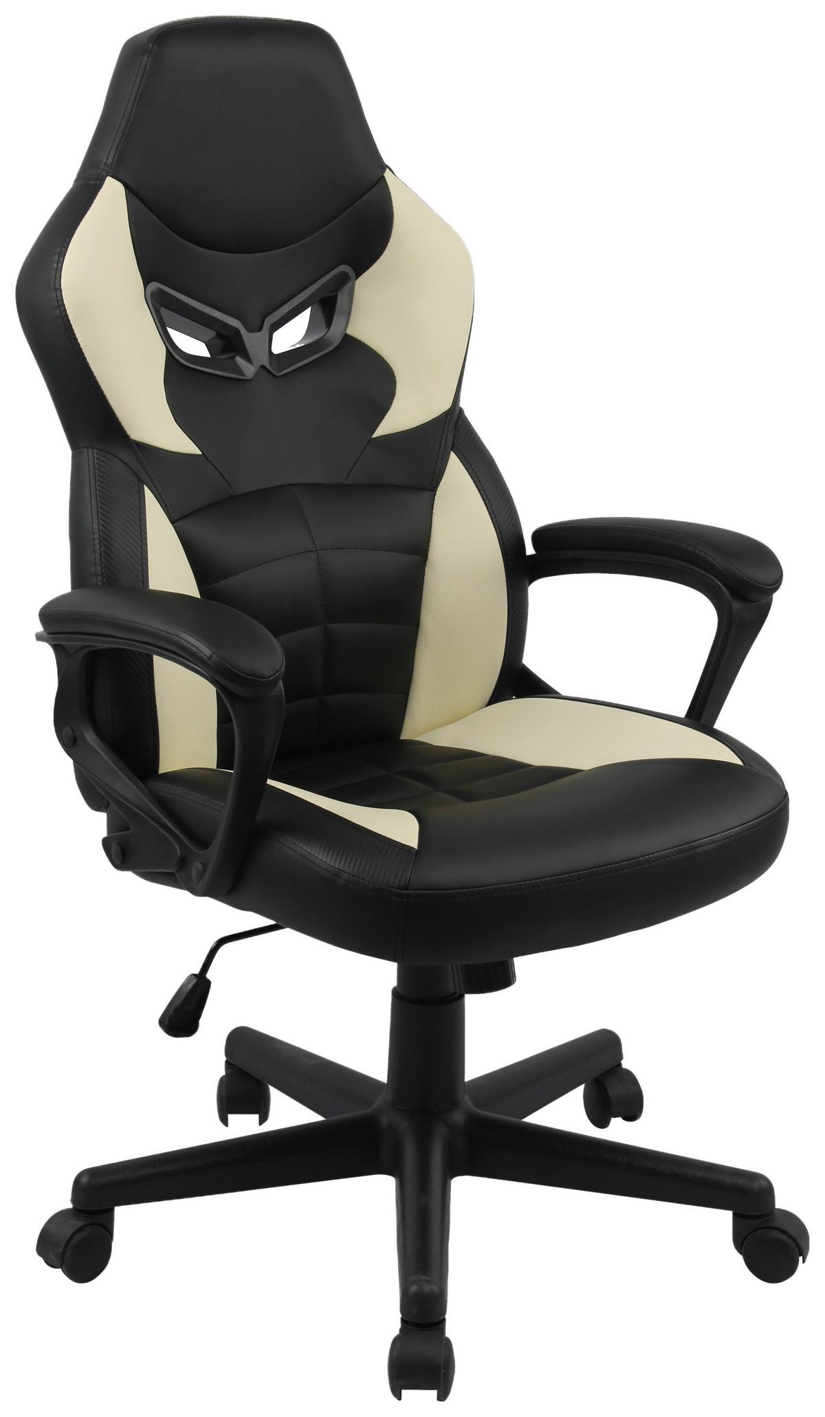 Uredska Stolica Rocky - crna/krem, Moderno, tekstil/plastika (62/115/65cm) - Modern Living