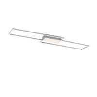 Stropna Led-svetilka Asmin, Srebrna, 2 X 16 W - srebrne barve, Moderno, kovina/umetna masa (109,5/25,5/6cm)