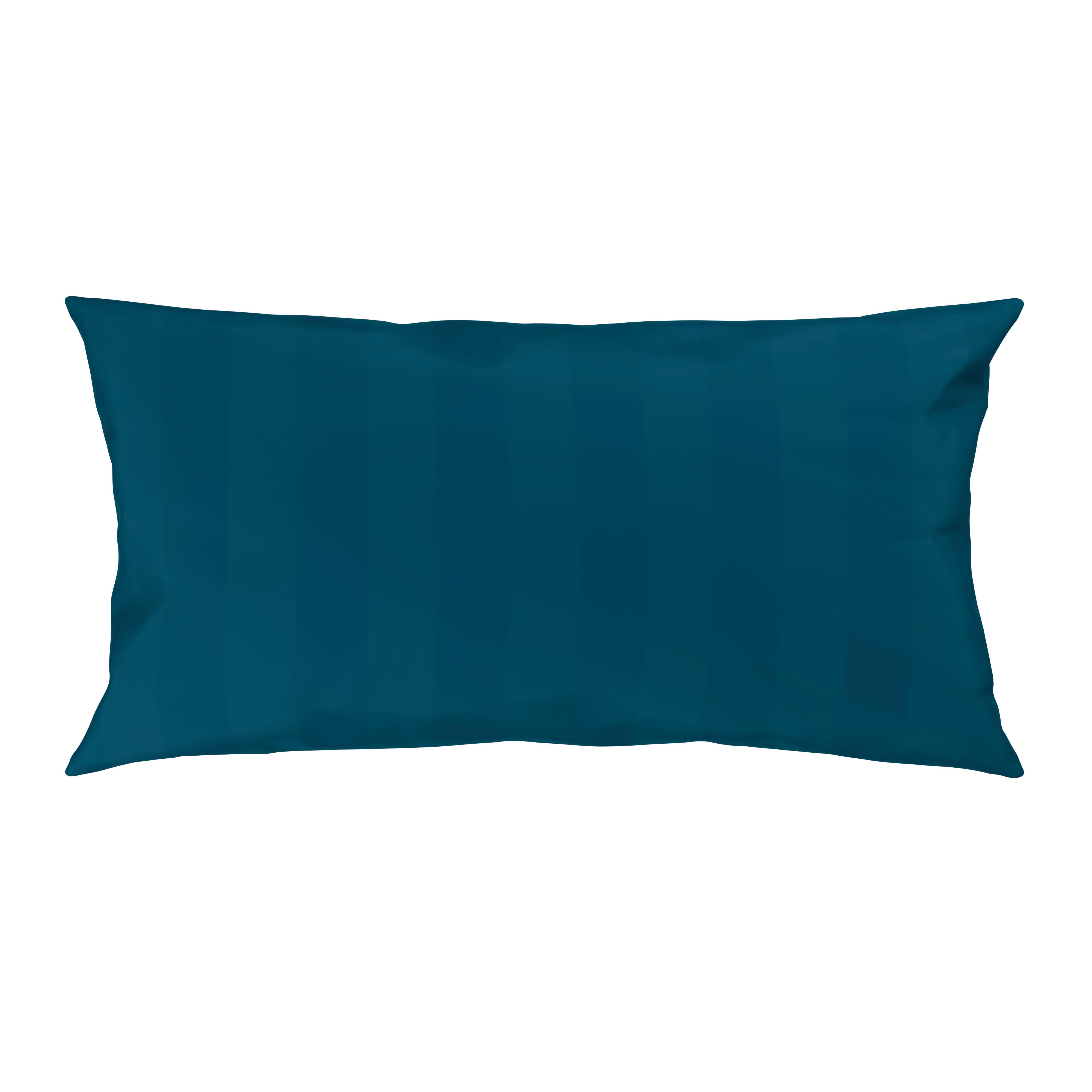 Kissenhülle Xenia Streif Blau ca. 40x80cm - Blau, MODERN, Textil (40/80cm) - Premium Living