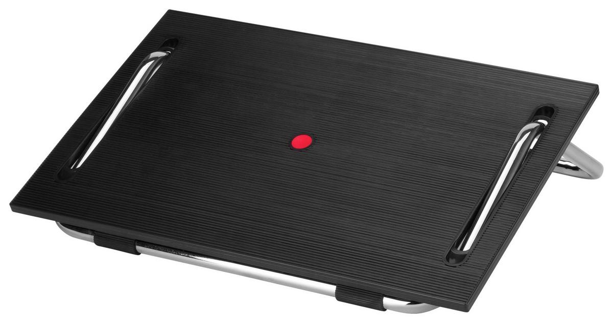 Opora Za Noge Podi Iii, Črna - barve kroma/črna, Basics, kovina/umetna masa (48/15/40cm) - MID.YOU