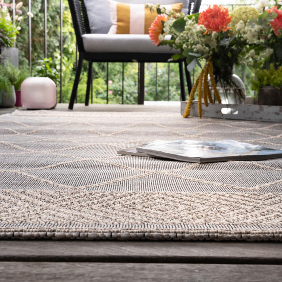 Flachwebeteppich My Oslo 710 - Taupe, Design, Textil (80/150cm)