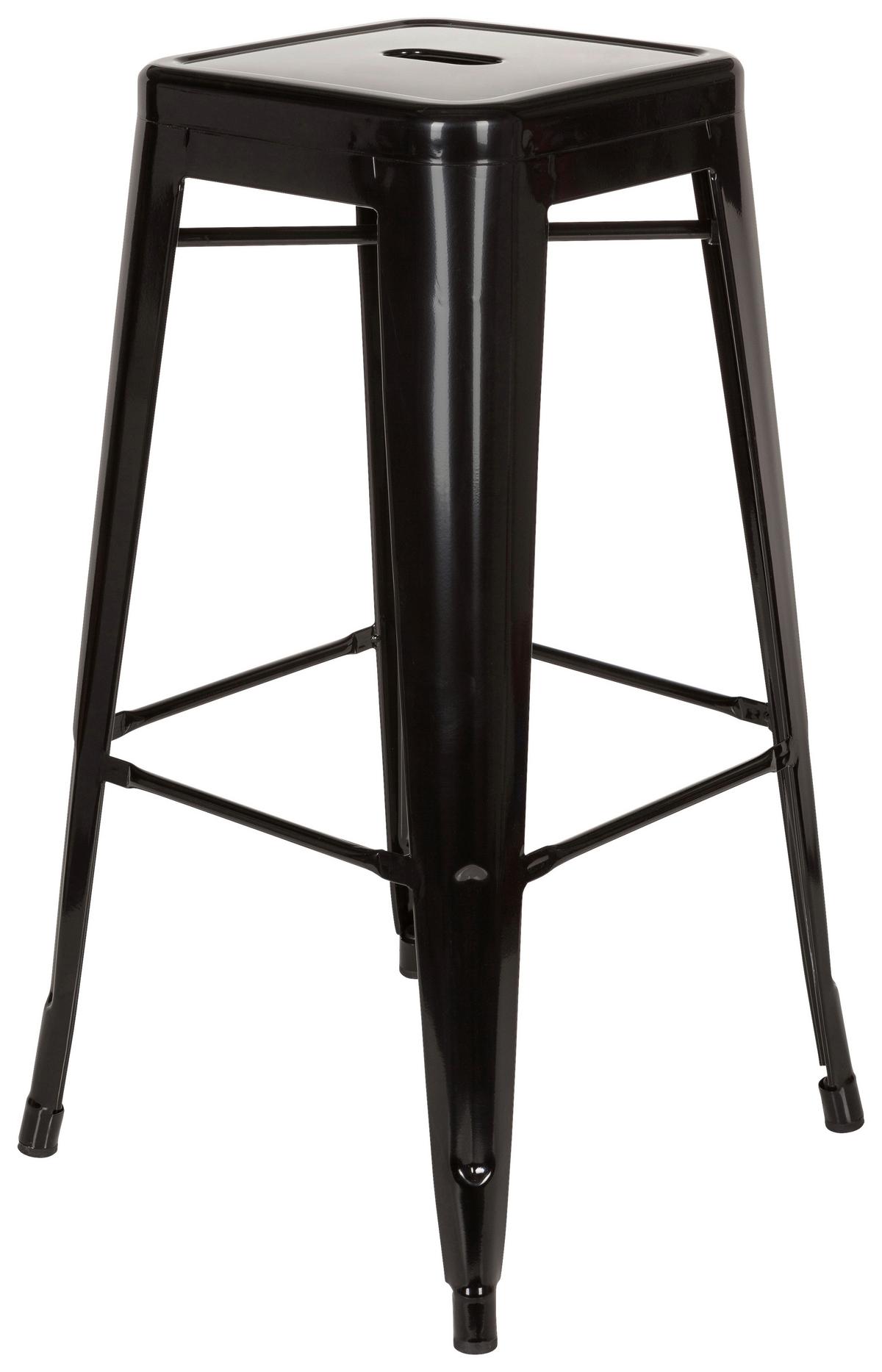 Barski Stol Vantaggio High, Črna - črna, Basics, kovina (44/77/44cm) - MID.YOU