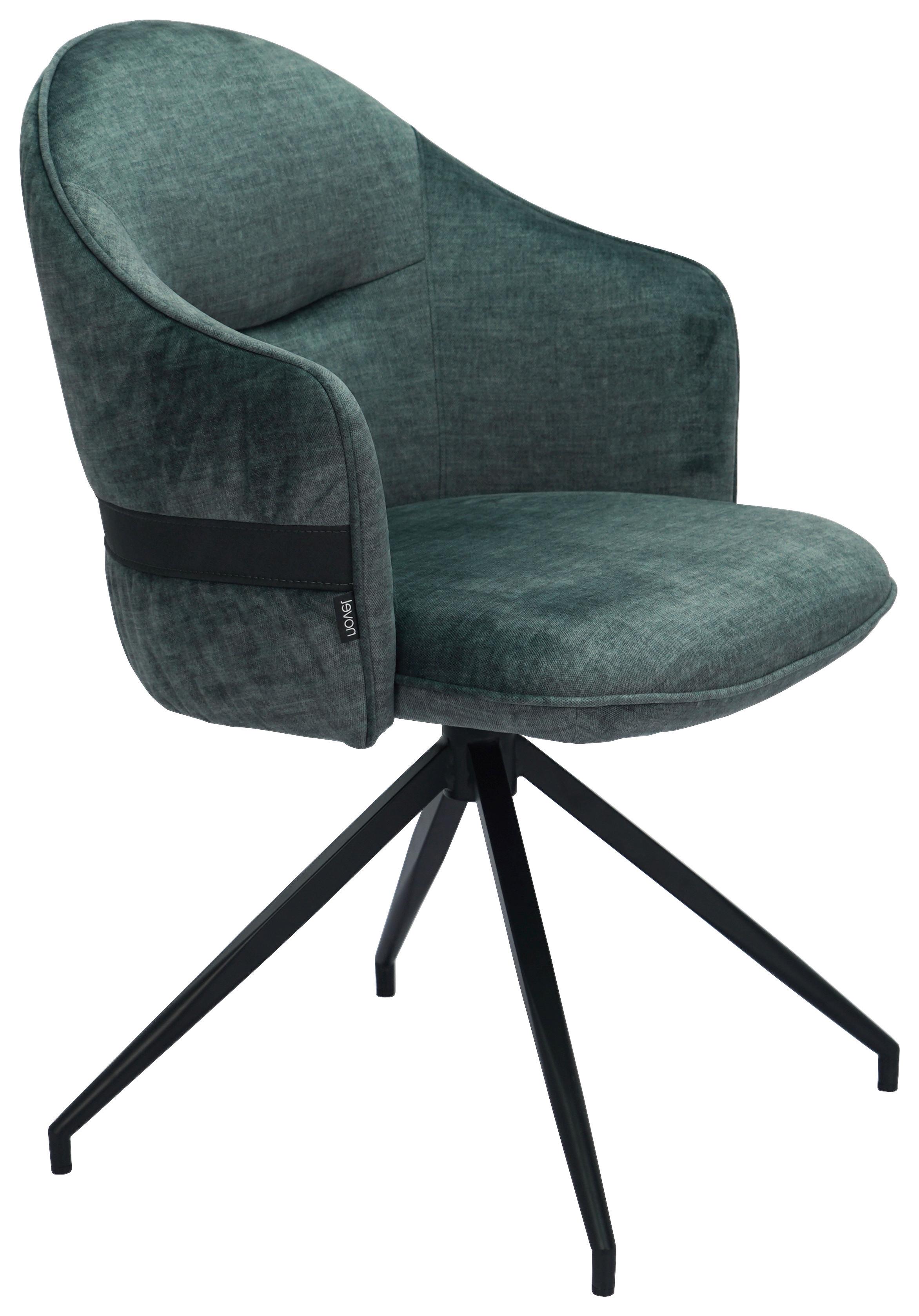 KRZESŁO VOGUE - zielony/czarny, Design, metal/tkanina (63/83/63cm) - Novel