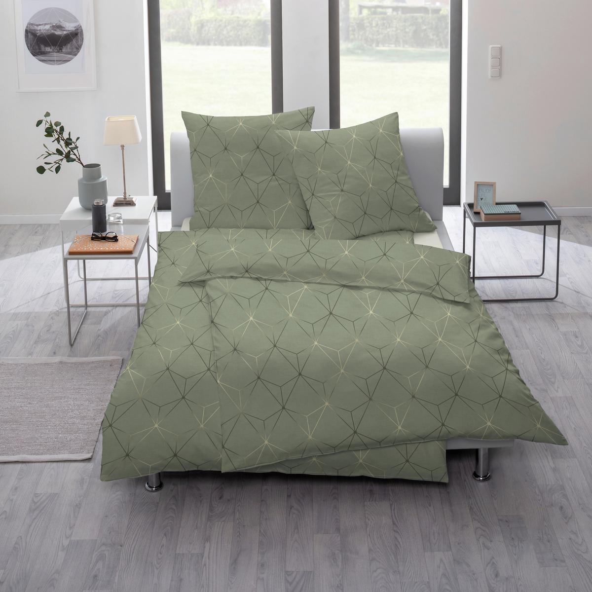 POŚCIEL KIAN - oliwkowa zieleń, Design, tkanina (135/200cm) - Estella