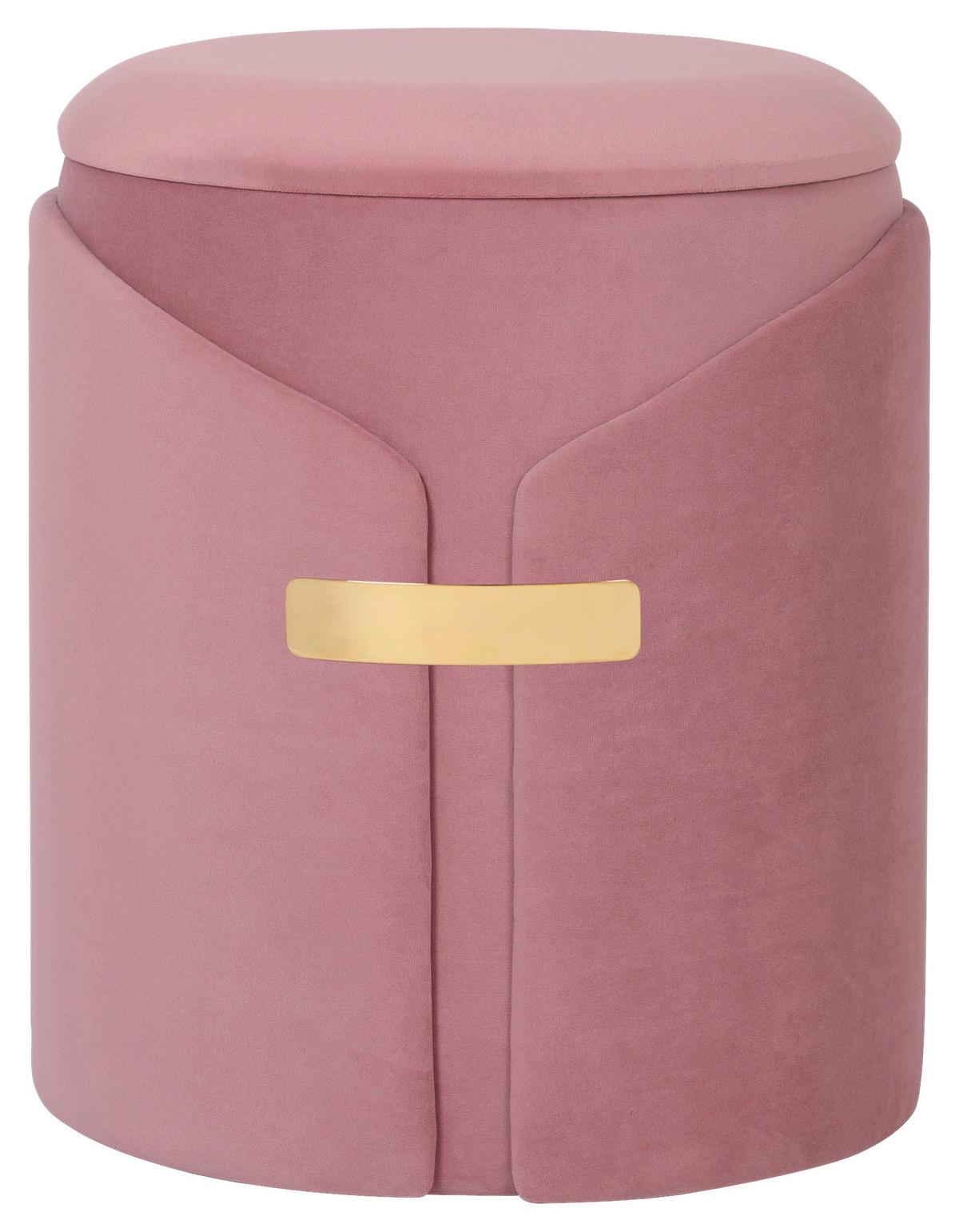 HOCKERSET FORCET 125 - Altrosa, Design, Textil (30,5+37cm) - Kayoom