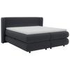 Boxspring Krevet Elodie - crna/antracit, Konvencionalno, tekstil/plastika (160/200cm) - Premium Living