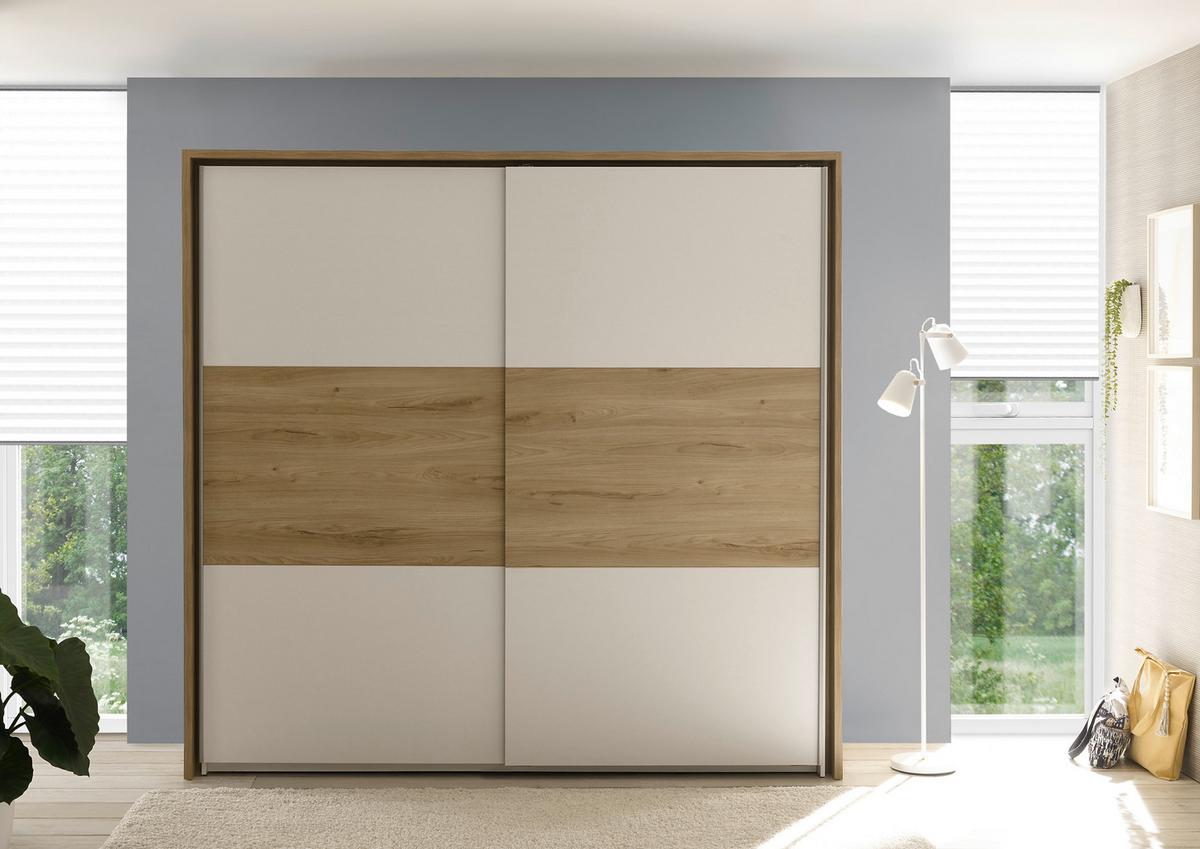 SYPIALNIA KIARA - kolor dębowy/biały, Modern, materiał drewnopochodny - Livetastic