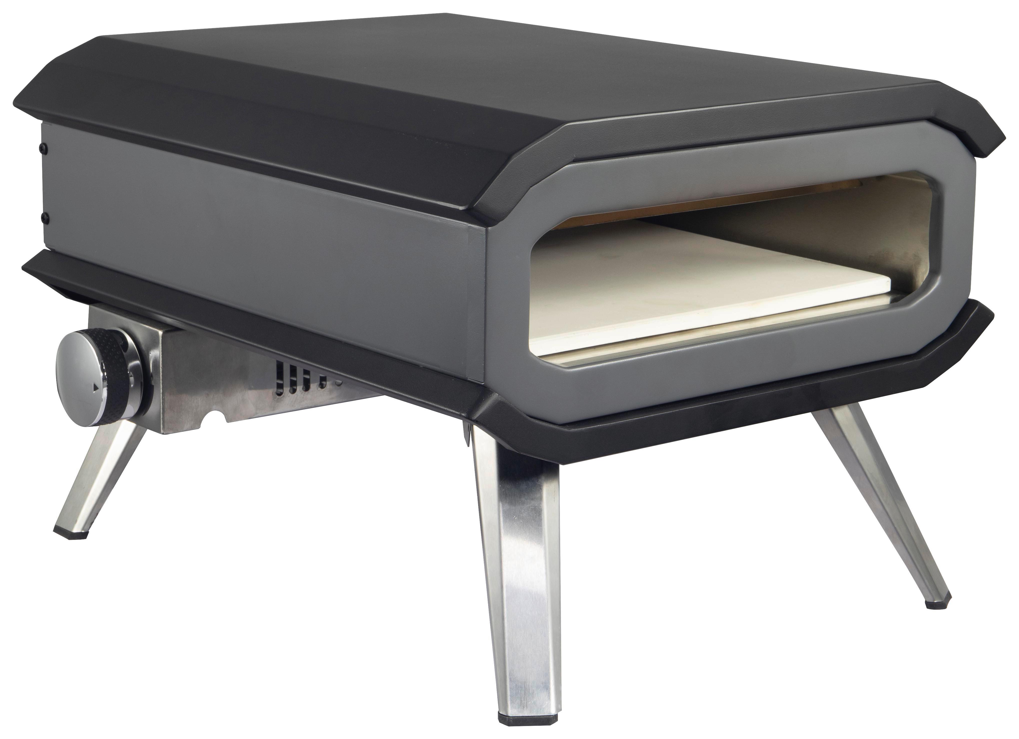 Pizzaofen Gas Schwarz ca. 40x30x46cm - Schwarz, KONVENTIONELL, Keramik/Kunststoff (40/30/46cm) - Mömax