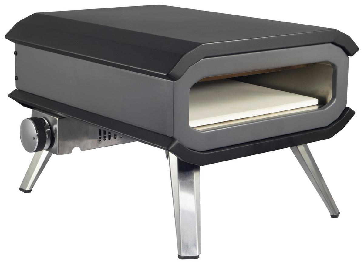 Pizzaofen Gas Schwarz ca. 40x30x46cm - Schwarz, KONVENTIONELL, Keramik/Kunststoff (40/30/46cm) - Mömax