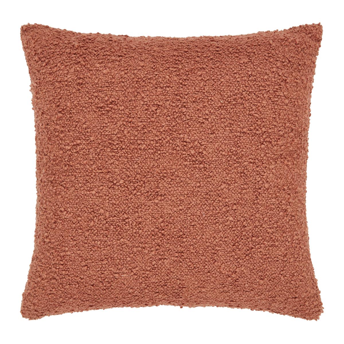 Zierkissen Boucle Rostfarben ca. 45x45cm - Rostfarben, Modern (45/45cm) - Modern Living