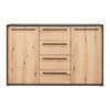 SIDEBOARD ADRIANO-M3 -EXKLUSIV- - Eichefarben/Schwarz, MODERN, Holzwerkstoff/Kunststoff (149,5/94,8/41,2cm) - Mömax