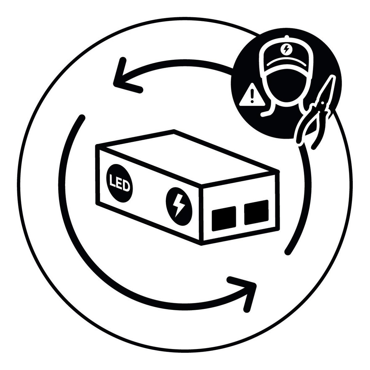 LED-Außenleuchte Belaja in Nickelfarben max. 3 Watt - Nickelfarben, Basics, Metall (11/14cm) - Trio Leuchten