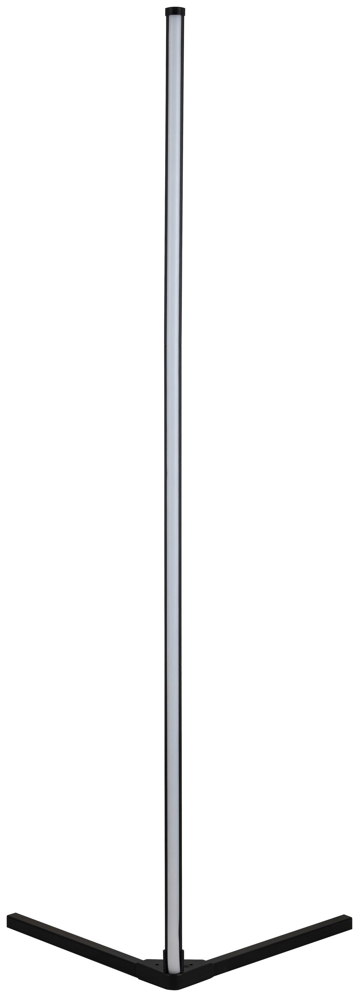 LED-Stehleuchte Julika max. 12 Watt - Schwarz, MODERN, Kunststoff/Metall (38,5/38,4/140cm) - Mömax