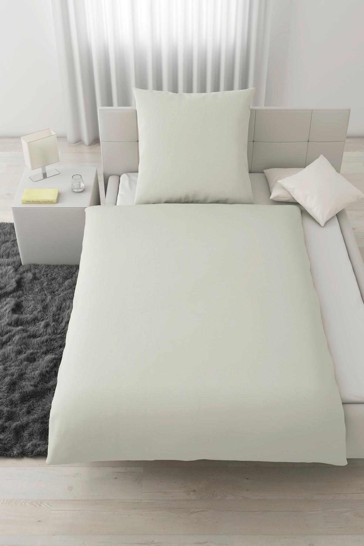 Bettwäsche Ilvy in Hellgrün ca. 135x200cm - Hellgrün, MODERN, Textil (135/200cm) - Modern Living