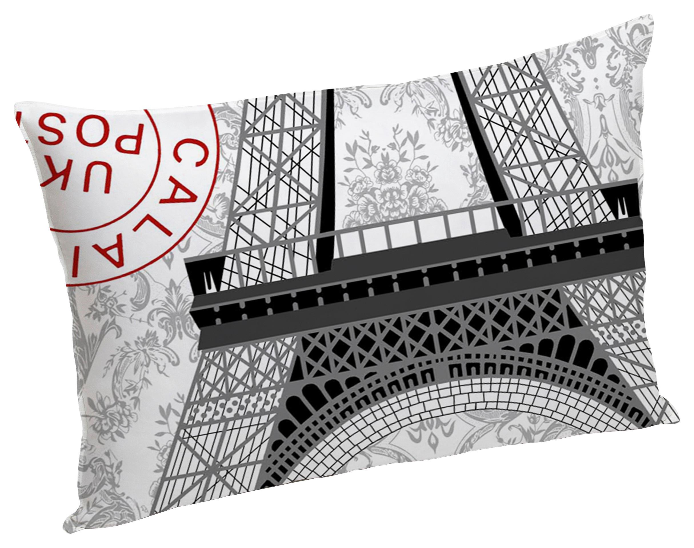 Párna Paris 50/70 - piros/fehér (50/70cm)