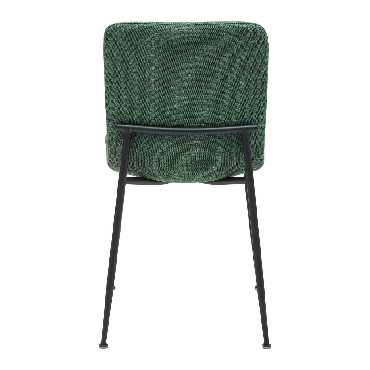 KRZESŁO NELE - zielony/czarny, Modern, metal/drewno (43/83/56cm) - Bessagi Home