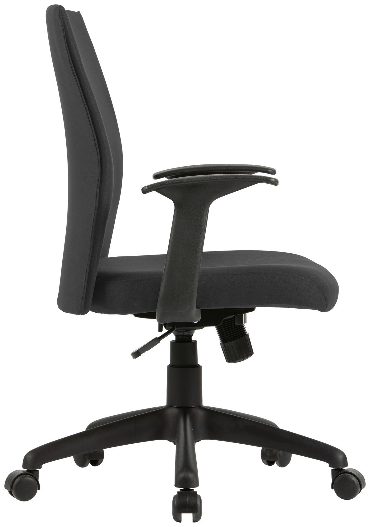 Drehstuhl Rocket Schwarz - Schwarz, MODERN, Kunststoff/Textil (56/92,5-100,5/61,5cm) - MID.YOU