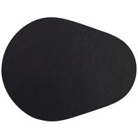 Étkezőalátét Jette - fekete, bőr (35/45cm) - Premium Living