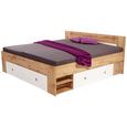 Postelja Azurro - bela/hrast, Moderno, leseni material (204/75/185cm) - Mömax modern living Postelja Azurro - bela/hrast, Moderno, leseni material (204/75/185cm) - Mömax modern living