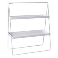 Tischregal Minna in Weiss - Weiss, Basics, Metall (44/53/21,5cm) - Premium Living