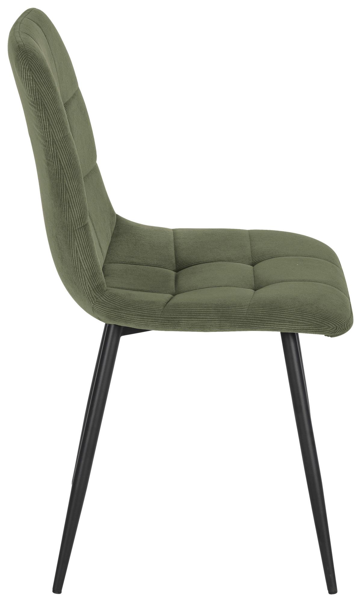 KRZESŁO NINO - zielony/czarny, Modern, metal/drewno (45/87/57cm) - Mömax