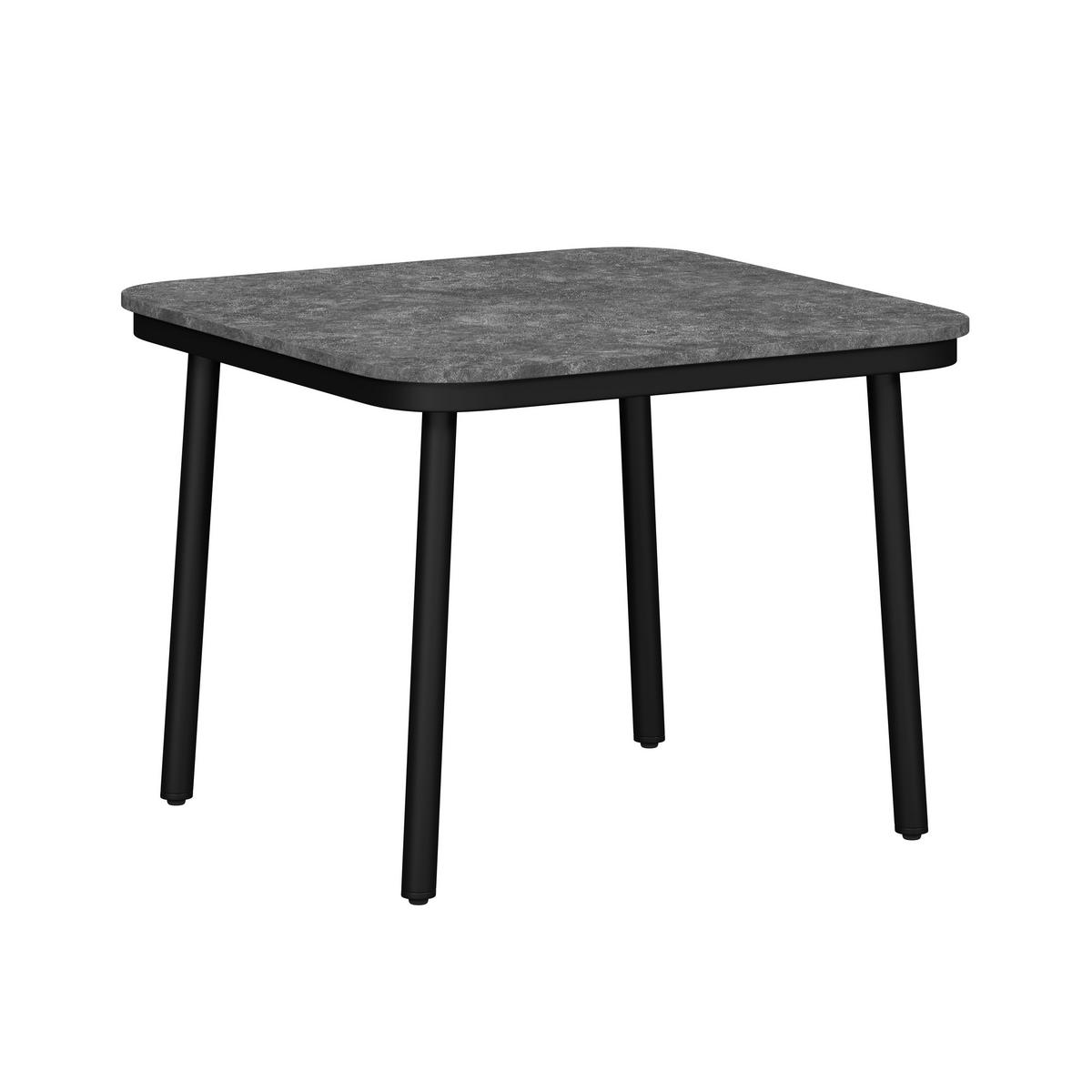 Garnitură grădină Lissa - gri închis/culoare lemn păr, Modern, plastic/metal - Bessagi Garden