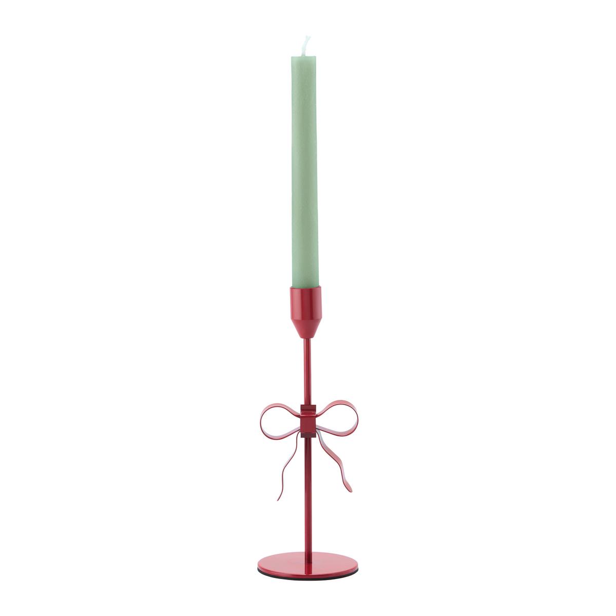 Stabkerzenhalter Ava Rot - Rot, Metall (8/22/8cm) - Mömax