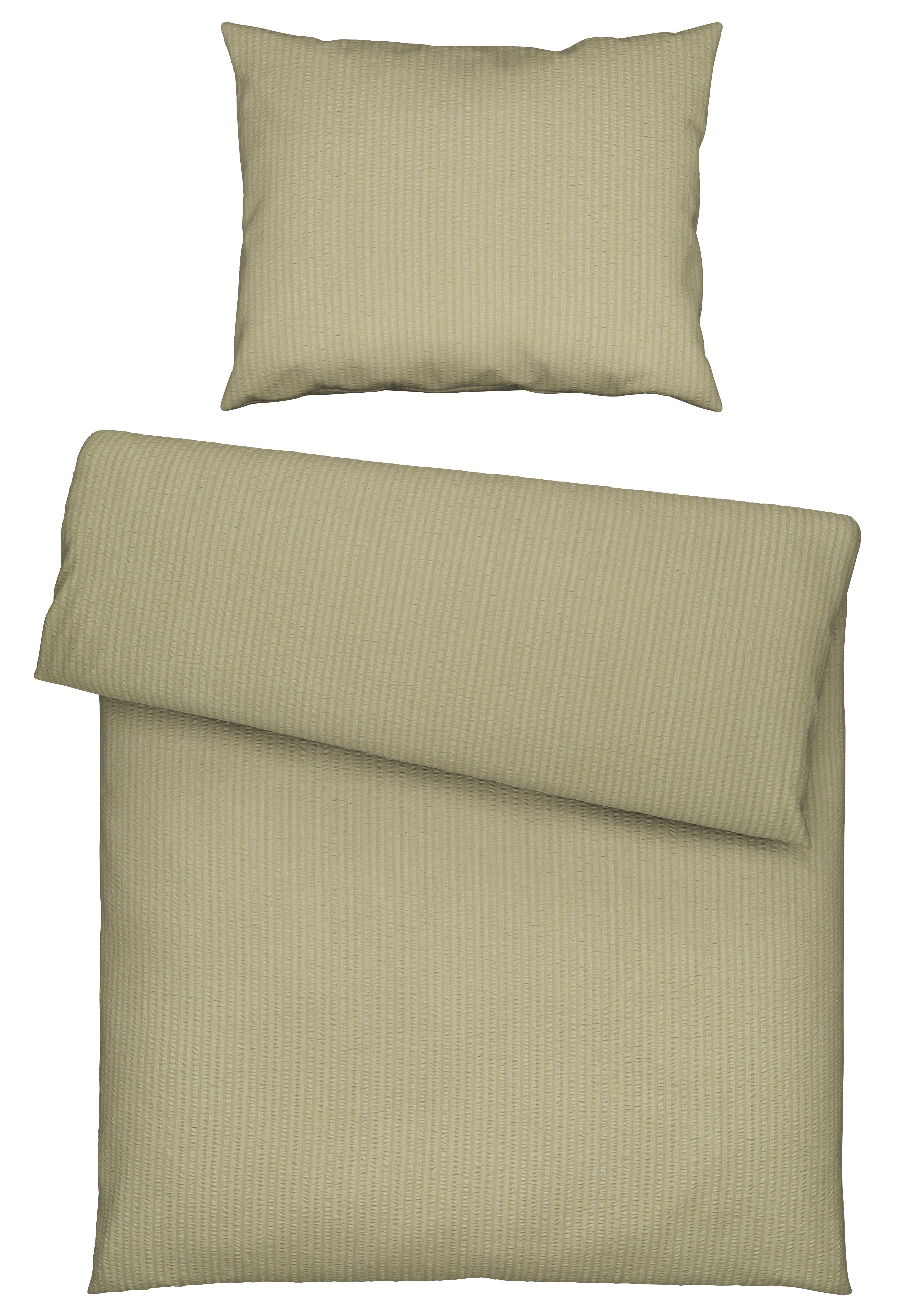 BETTWÄSCHESET BABS - Olivgrün, Modern, Textil (160/210cm) - Modern Living